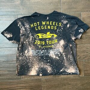 Hot wheels bleached cropped t shirt